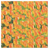Orangefarbene Tulpen Stoff (Nahaufnahme)