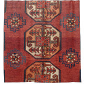 Orangefarbene Turkestan-Medallien  Duschvorhang (Vorderseite)