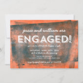 Orangefarbene und blau-farbige Fantasiepartie Einladung (Vorderseite)