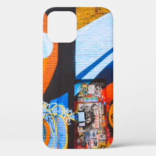 Orangefarbene und blaue Graffiti Case-Mate iPhone Hülle