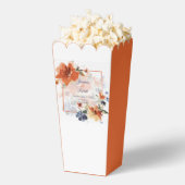 Orangefarbene und blaue Wasserfarben Geschenkschachtel (Geplatzt)