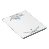 Orangefarbene und blaue Wasserfarben Notizblock (angewinkelt)