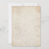 Orangefarbene und braune Herbstpferde Einladung zu (Rückseite)