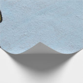 Orangefarbene und gelbe Abbildung Geschenkpapier (Ecke)