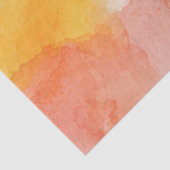 Orangefarbene und gelbe Farbe Kunst Seidenpapier (Ausschnitt)