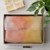 Orangefarbene und gelbe Farbe Kunst Seidenpapier (Geschenk)