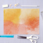 Orangefarbene und gelbe Farbe Kunst Seidenpapier (Handwerk)