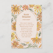 Orangefarbene und gelbe Milchdusche Begleitkarte (Vorderseite)