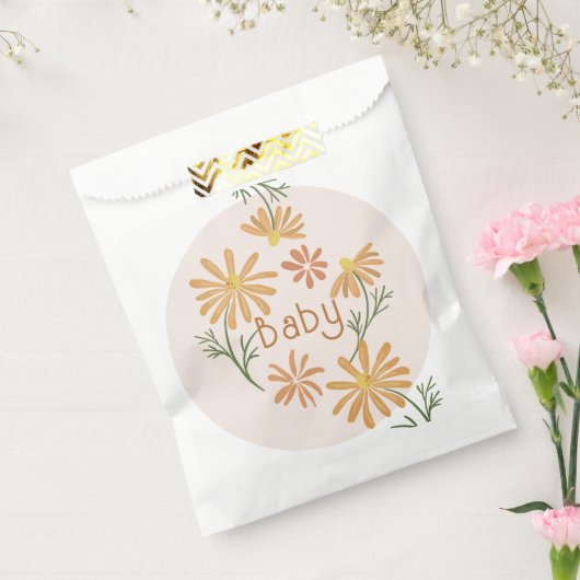 Orangefarbene und gelbe Milchdusche Geschenktütchen (Versiegelt)