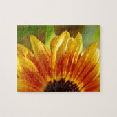 Orangefarbene und gelbe Sonnenblumen Puzzle (Horizontal)