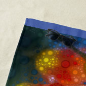 Orangefarbene und gelbe Tulpen Strandtuch (Beispiel)