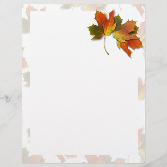 Orangefarbene und goldene Herbstblätter (Vorderseite)