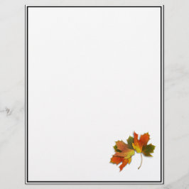 Orangefarbene und goldene Herbstblätter