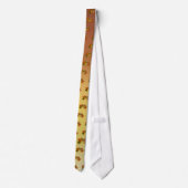 Orangefarbene und goldene Herbstblätter Krawatte (Rückseite)