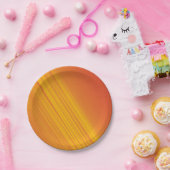 Orangefarbene und goldgelbe Gradientenkonstruktion Pappteller (Party)