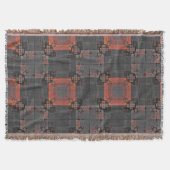 Orangefarbene und graue Kreuzung Decke (Vorderseite)