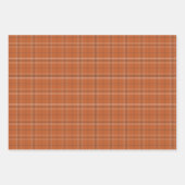 Orangefarbene und graue Mischmuster Geschenkpapier Set (Vorderseite 3)