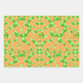 Orangefarbene und grüne Karotten Geschenkpapier Set (Vorderseite 2)