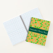 Orangefarbene und grüne Karotten Notizblock (Innenseite)