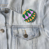 Orangefarbene und grüne Schuppen Button (Beispiel)
