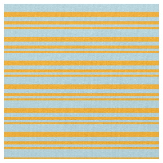Orangefarbene und hellblaue Linien Stoff (Nahaufnahme)