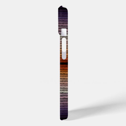 Orangefarbene und Lila salzige Wasserfarben Case-Mate iPhone Hülle (Rückseite / Links)