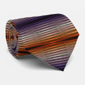 Orangefarbene und Lila salzige Wasserfarben Krawatte (Gerollt)