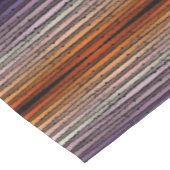 Orangefarbene und Lila salzige Wasserfarben Kurzer Tischläufer (Ecke)