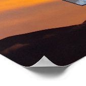 Orangefarbene und Lila Wolken Sonnenuntergang zwei Poster (Ecke)