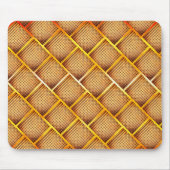 Orangefarbene und ockerfarbene Plätze mit abstrakt Mousepad (Vorne)