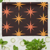 Orangefarbene und orangefarbene Sternexplosion Mit Geschirrtuch (Gefaltet)