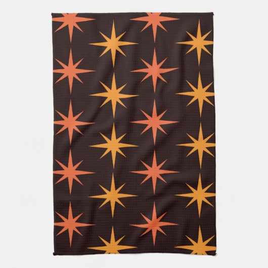 Orangefarbene und orangefarbene Sternexplosion Mit Geschirrtuch (Vertikal)