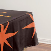 Orangefarbene und orangefarbene Sternexplosion Mit Tischdecke (Beispiel)