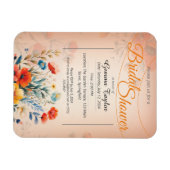 Orangefarbene und pastellfarbene Farben mit bemalt Magnet (Horizontal)