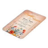 Orangefarbene und pastellfarbene Farben mit bemalt Magnet (Linke Seite)