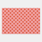 Orangefarbene und rosa Muster Wrapping Paper Set Geschenkpapier Set (Vorderseite)