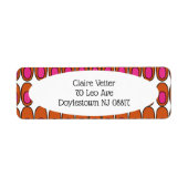 Orangefarbene und rosa Ovale (Vorne)