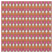 Orangefarbene und rosa Ovale Stoff (Nahaufnahme)