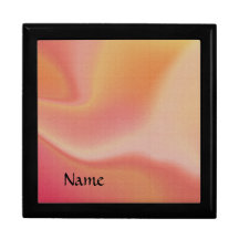 Orangefarbene und rosa Sake-Box