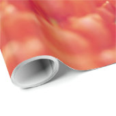 Orangefarbene und rosa Tulips Geschenkpapier (Rolleneckpunkt)