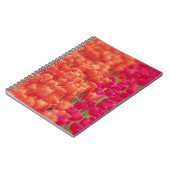 Orangefarbene und rosa Tulips Notizblock (Linke Seite)