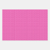 Orangefarbene und rosafarbene Streifen farbenfroh  Geschenkpapier Set (Vorderseite 2)