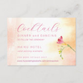 Orangefarbene und rosafarbene UAWG Unterkunft Auto Begleitkarte (Vorderseite)