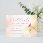 Orangefarbene und rosafarbene UAWG Unterkunft Auto Begleitkarte (Stehend Vorderseite)