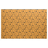 Orangefarbene und schwarze Halloween-Fledermäuse G Stoff (Fat Quarter (45,7 x 55,9 cm))