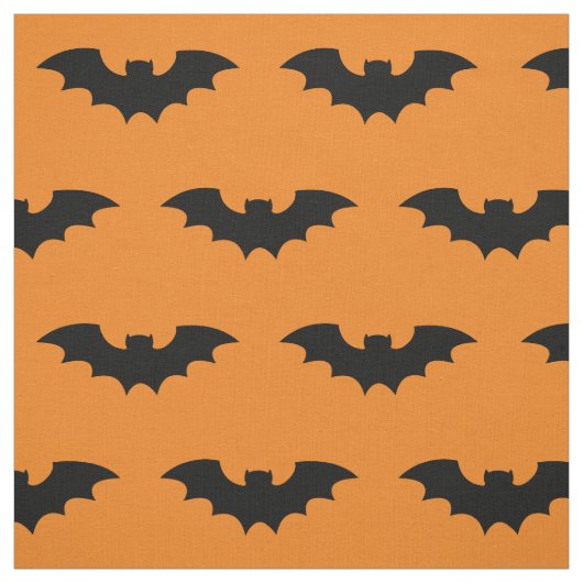 Orangefarbene und schwarze Halloweengewebe mit Fle Stoff (Muster)