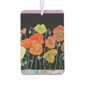 Orangefarbene und schwarze Pfefferkuchen Freshener Autolufterfrischer (Rückseite)