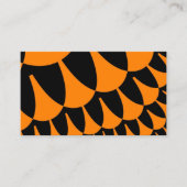 Orangefarbene und schwarze Skala Visitenkarte (Vorderseite)