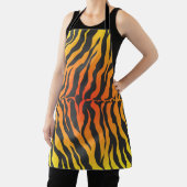 Orangefarbene und schwarze Tiger Streifen Schürze (InSitu)