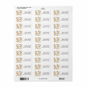 Orangefarbene und türkisfarbene Zirkel Mitte Jahrh (Vorne)